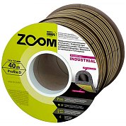 Уплотнитель "ZOOM Industrial" D-профиль черный 14*12 мм